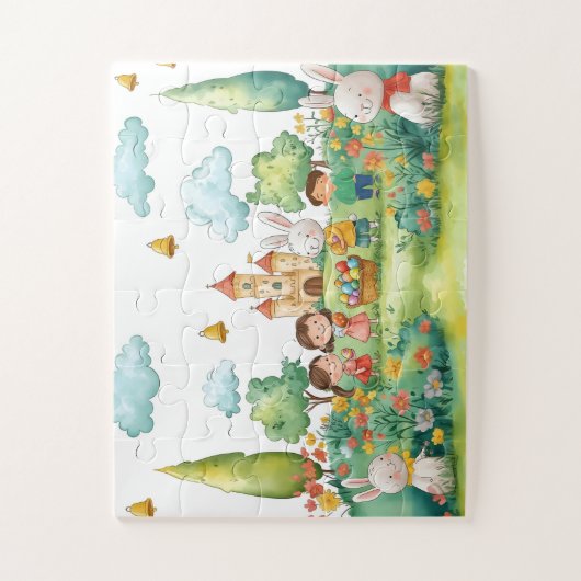 Puzzle de Pâques 30 pièces – Chasse aux œufs ジグソーパズル (縦)