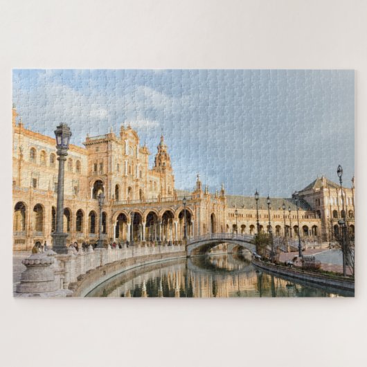 Puzzle de Sevilla, Andalucia, Plaza de España ジグソーパズル (横)