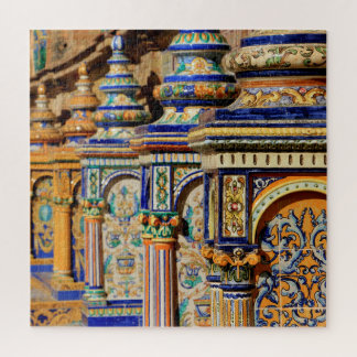 Puzzle detalle ceramica Plaza de España, Sevilla ジグソーパズル