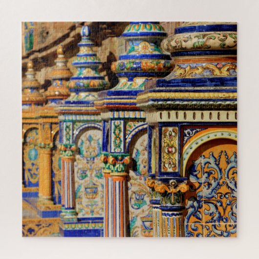 Puzzle detalle ceramica Plaza de España, Sevilla ジグソーパズル (縦)