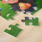 Puzzle enfant 30 pièces – Joyeuse chasse aux œufs ジグソーパズル (側面)