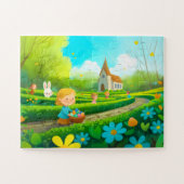 Puzzle Enfant 30 pièces, Pâques – Chasse aux Œufs ジグソーパズル (横)