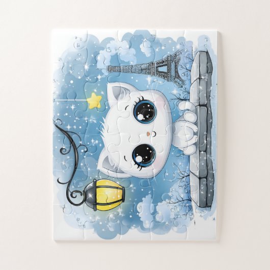 Puzzle enfants, 30 pièces – Un adorable chaton  ジグソーパズル (縦)