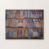 Puzzle "Fachadas de Ámsterdam" ジグソーパズル (横)