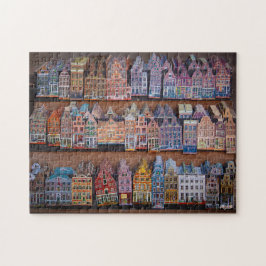 Puzzle "Fachadas de Ámsterdam" ジグソーパズル