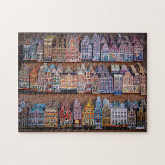 Puzzle "Fachadas de Ámsterdam" ジグソーパズル