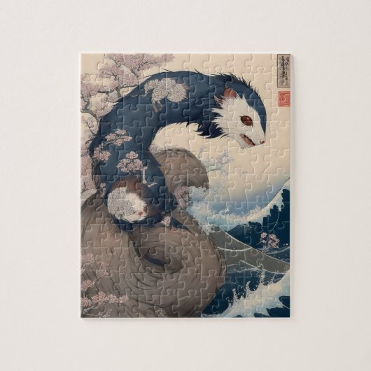 Puzzle - Ferret - Japan ジグソーパズル (縦)