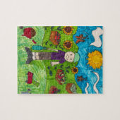 Puzzle: Harvest Time At Farm With Boy Farmer ジグソーパズル (横)