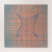  Puzzle in graduated colors leads to TOGETHER ジグソーパズル (横)