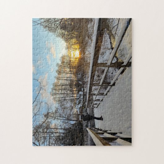 Puzzle “Invierno en Bispingen" ジグソーパズル (縦)