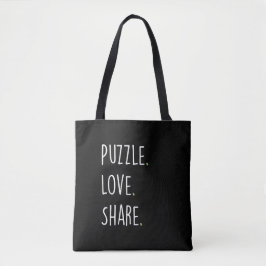 Puzzle. Love. Share. Tote Bag トートバッグ