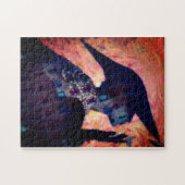 Puzzle Mah Jonggの花型女性歌手のファッションの女性 ジグソーパズル (横)