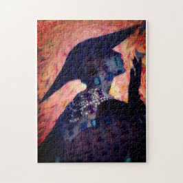 Puzzle Mah Jonggの花型女性歌手のファッションの女性 ジグソーパズル