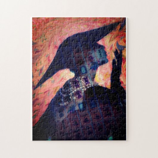 Puzzle Mah Jonggの花型女性歌手のファッションの女性 ジグソーパズル (縦)