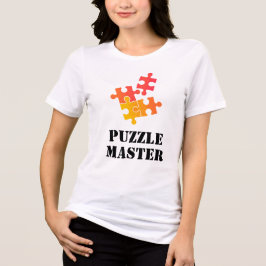 Puzzle Master Jigsaw Lovers Funny Quote トライブレンドＴシャツ