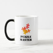 Puzzle Master Jigsaw Lovers Funny Quote モーフィングマグカップ (左)