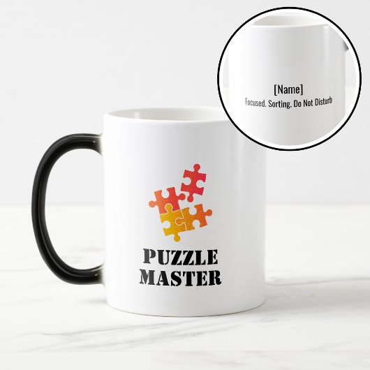 Puzzle Master Jigsaw Lovers Funny Quote モーフィングマグカップ