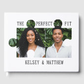 Puzzle Piece Photo Perfect Fit Wedding ゲストブック (正面)
