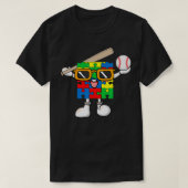 Puzzle Piece Playing Baseball Autism Awareness Boy Tシャツ (デザイン正面)