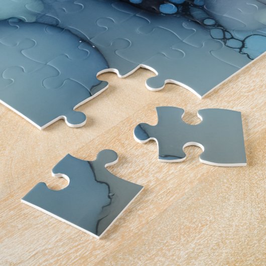 Puzzle Pieces Alcohol Ink ジグソーパズル (側面)