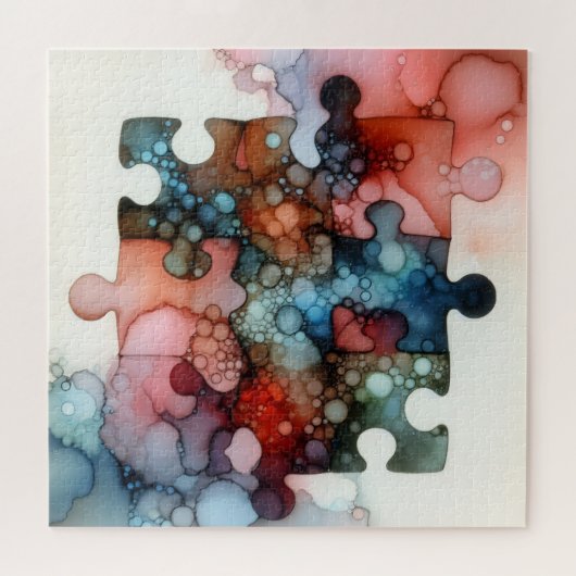 Puzzle Pieces Alcohol Ink ジグソーパズル (横)