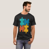 Puzzle Pieces Support For Spreading Autism Awarene Tシャツ (正面フル)