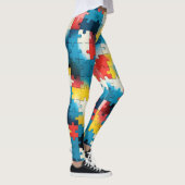 Puzzle Power in vibrant colored Leggings レギンス (右)
