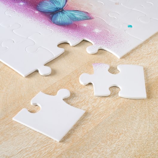 Puzzle-Rainbow Glitter Butterfly & Flower  ジグソーパズル (側面)