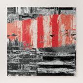 Puzzle – Red Pulse Abstract Design ジグソーパズル (縦)