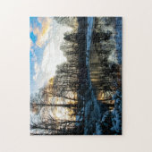 Puzzle “Reflejos de invierno en Bispingen” ジグソーパズル (縦)