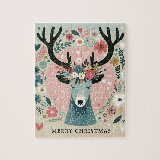 Puzzle “Renne de Noël“ ジグソーパズル (縦)