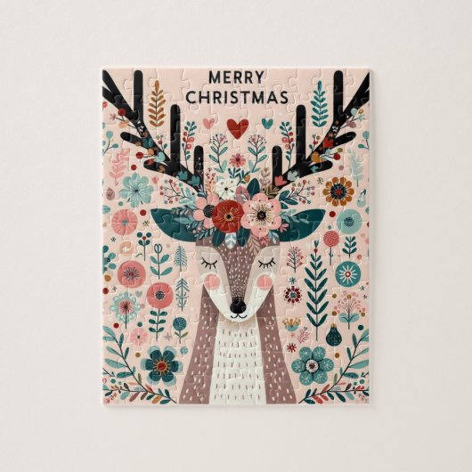 Puzzle “Renne de Noël“ ジグソーパズル (縦)