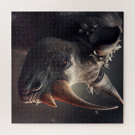 Puzzle Rhinocéros ジグソーパズル (横)