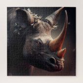Puzzle Rhinocéros ジグソーパズル (縦)