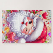 PUZZLE ROMPRE CABEZAS DE SANTA CLAUS ジグソーパズル (横)