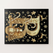 Puzzle Royal Gold B - Luxury Holiday Art ジグソーパズル (横)
