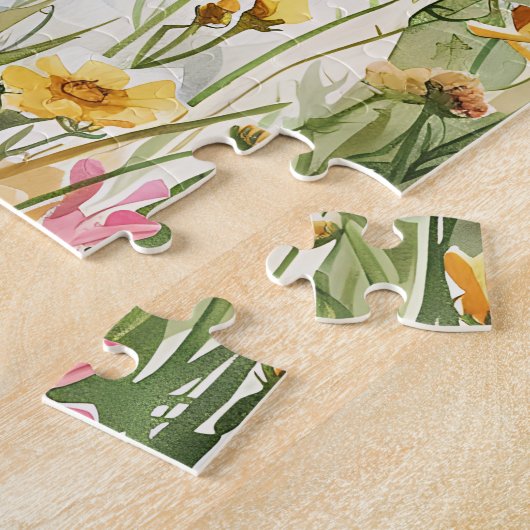 Puzzle – Saint Bernard Dog Puzzle Gift ジグソーパズル (側面)