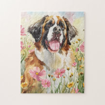 Puzzle – Saint Bernard Dog Puzzle Gift