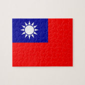 Puzzle with Flag of Taiwan ジグソーパズル (横)