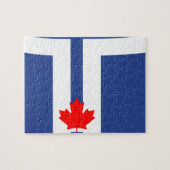 Puzzle with Flag of Toronto, Ontario ジグソーパズル (横)