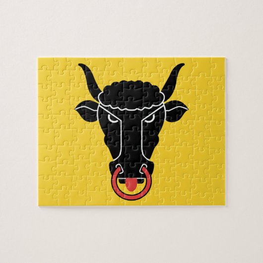 Puzzle with Flag of Uri canton, Switzerland ジグソーパズル (横)