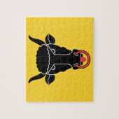 Puzzle with Flag of Uri canton, Switzerland ジグソーパズル (縦)