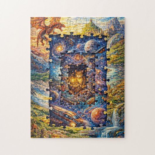 Puzzle Within a Puzzle Mind-Bending Nested ジグソーパズル (縦)