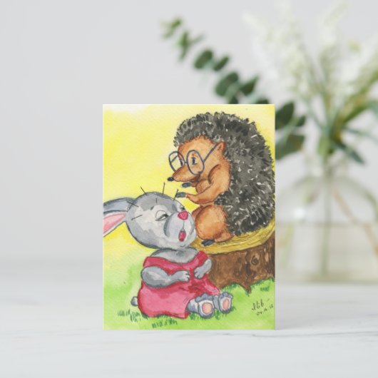 PuzzledAccupuncture.jpeg ポストカード (スタンド正面)