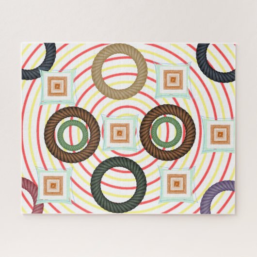Puzzles Abstract Colors Circular ジグソーパズル (横)