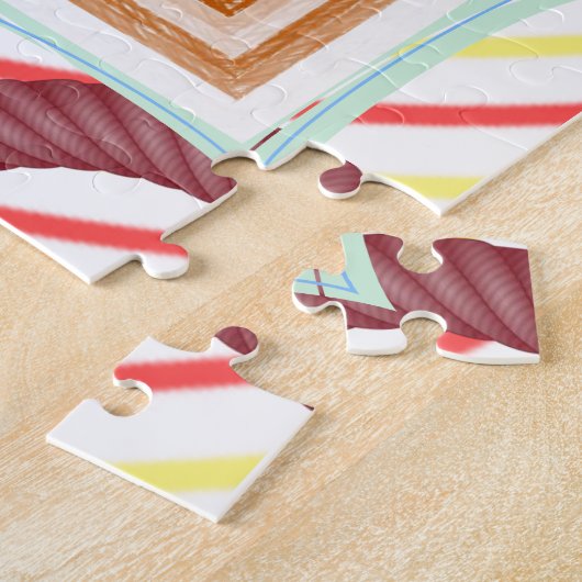 Puzzles Abstract Colors Circular ジグソーパズル (側面)