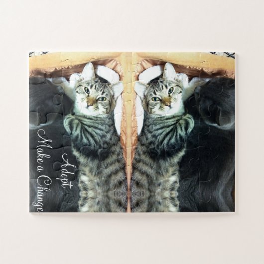 Puzzles Adopt Make a Change ジグソーパズル (横)