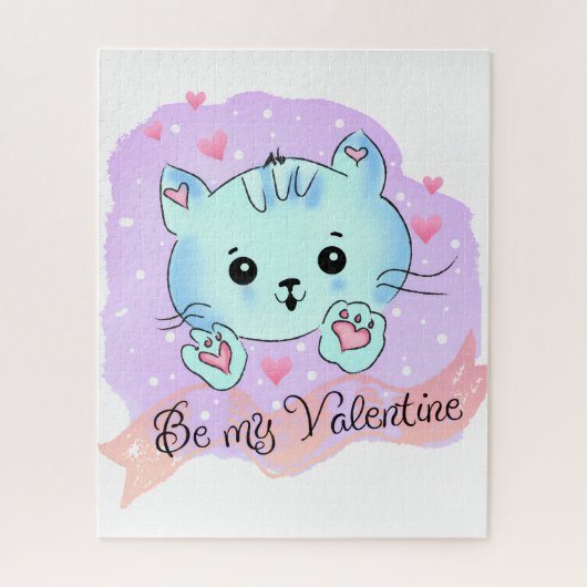 Puzzles Be Mine Hearts Happy Valentine's Day ジグソーパズル (縦)