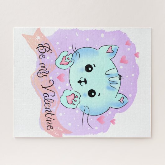 Puzzles Be Mine Hearts Happy Valentine's Day   ジグソーパズル (横)