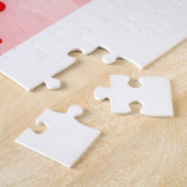 Puzzles Cat Red Hearts Happy Valentine's Day  ジグソーパズル (側面)